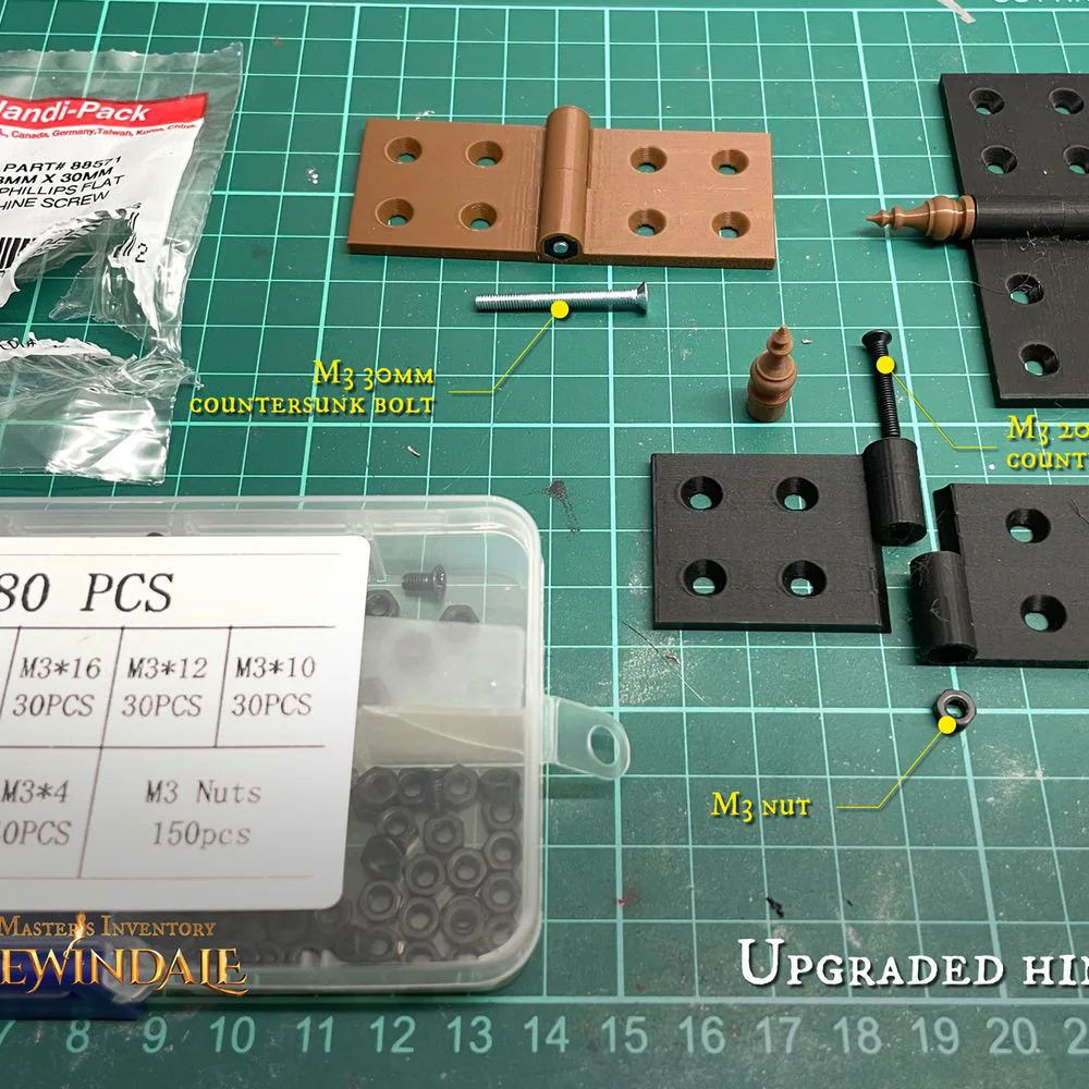 Updated hinges for DM Screens