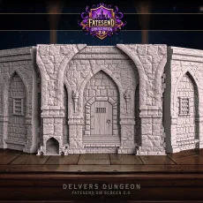Delver's Dungeon GM Screen - Panel set + accessories!