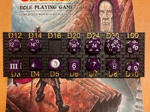 Angled DCC Dice Tray
