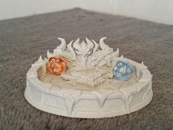 DnD infernal dice tray