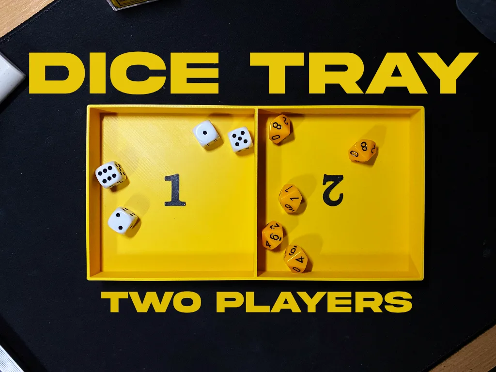 Big Dice tray for two players