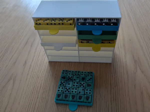 Dice Storage Tower & Tray - Fully Parametric