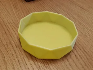 Simple dice tray / low poly bowl