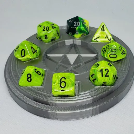 Warlock Pentagram Dice Tray