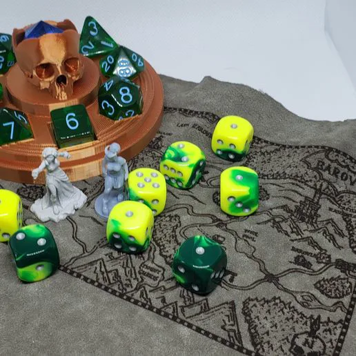 Skull-Dice-Tray