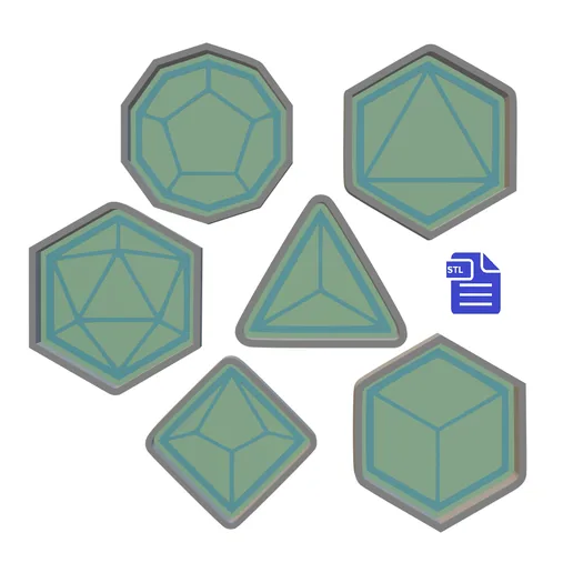 1pc Polyhedral Dice Bath Bomb Mold