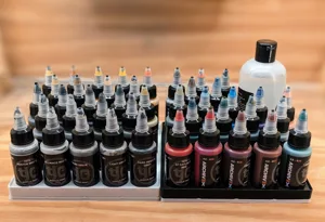Parametric Gridfinity Paint Rack with Offset Rows