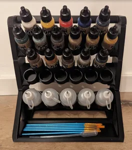 Modular Vertical Paint Rack - OpenSCAD Remix