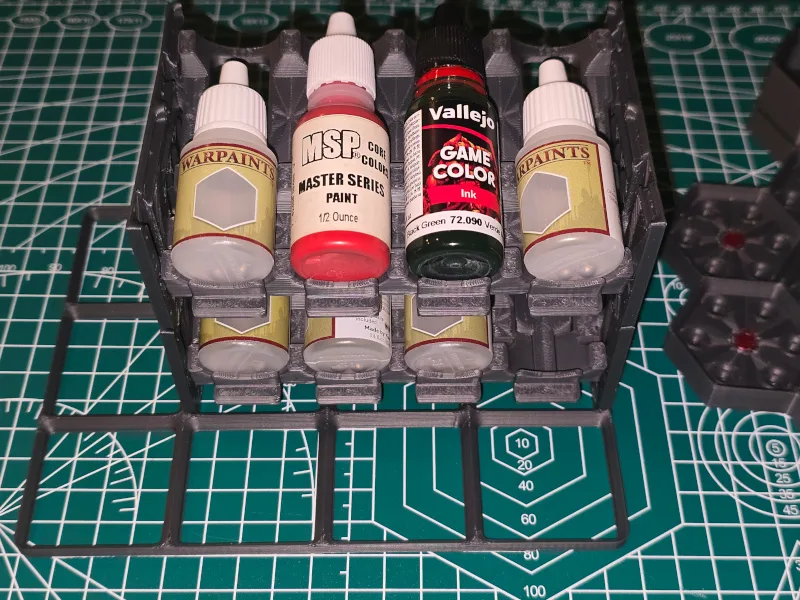 Parametric Paint Rack System compatible with Gridfinity
