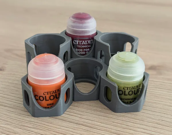 Honeycomb style Citadel paint rack