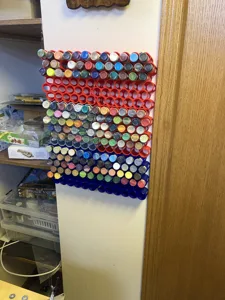Wallmount Vallejo style paint rack