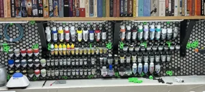 30 and 32mm paint holding cups for Yozer's modular HSW dovetail paint rack