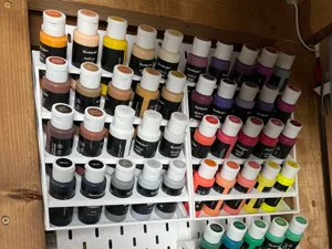 Skadis Acrylic Paint Bottle Holder Rack Mount (20)