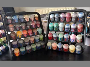 Citadel colour paint pot rack and storage system
