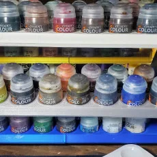 Rotating Paint Rack