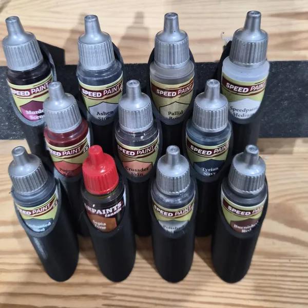 Honeycomb Paint Bottle Rack