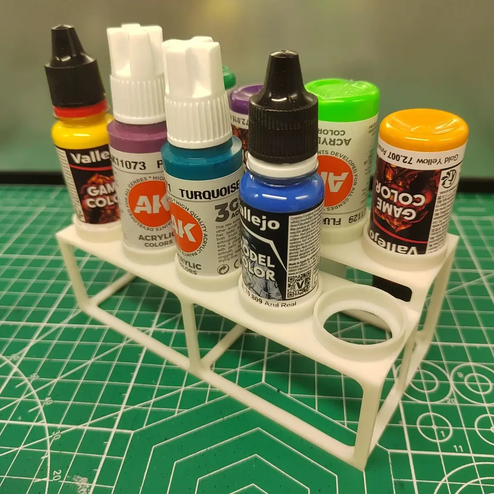 Compact Paint Rack for 10 bottles