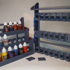 Scissor Paint Rack - Vallejo - Tray locking tab