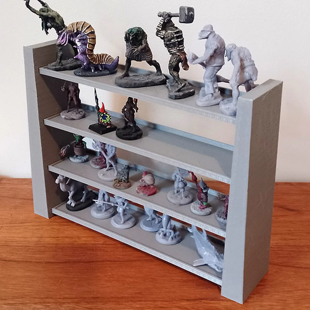 Miniature Display Stand / Shelf – No-Glue Push-Fit (FDM Friendly STL)