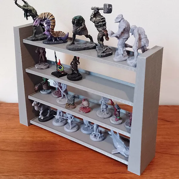 Miniature Display Stand / Shelf – No-Glue Push-Fit (FDM Friendly STL)