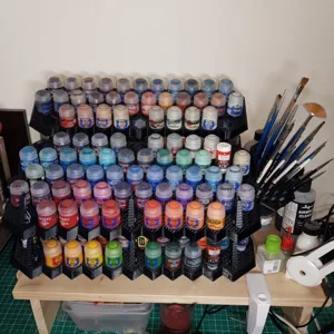 Modular and Stackable Paint Rack (Vallejo, Scale75, Citadel, etc)