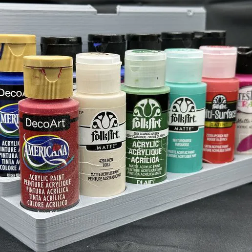 Craft Paint Rack – 12 Bottle Organizer for 2oz Craft Paints