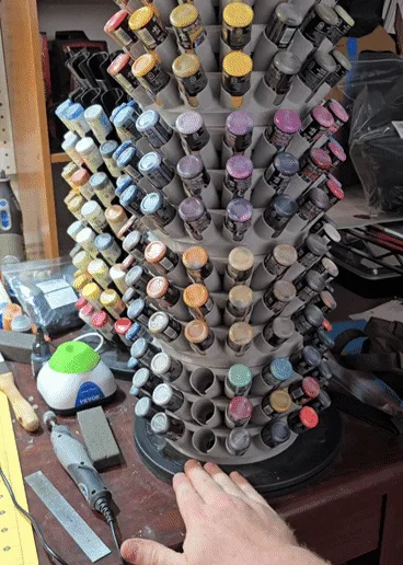MODULAR PAINT RACK FOR 2 THIN COATS PAINTS