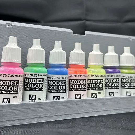 Vallejo Paint Rack – 8 Bottle Organizer for 17ml Dropper Bottles