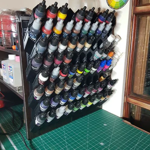 Modular Paint Dropper Bottle Holder, Skadis Pegboard Mountable
