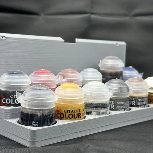 Citadel Paint Rack – 12 Pot Organizer for 32mm Paint Pots