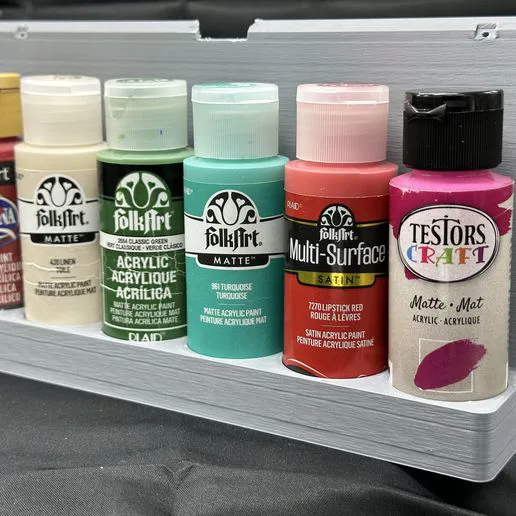 Craft Paint Rack – 6 Bottle Organizer for 2oz Craft Paints