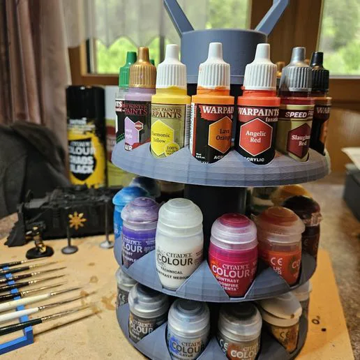 Modular Spinning Paint Rack – Citadel & Army Painter