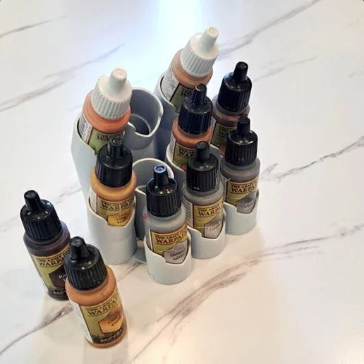Organ Style Paint Rack - Army size, holds 10 Army Painter (Or dropper sized) paints.