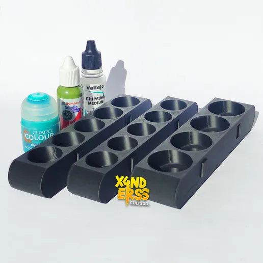 X4NDERSS Flat Paint Rack For Citadel Humbrol and Vallejo Paints