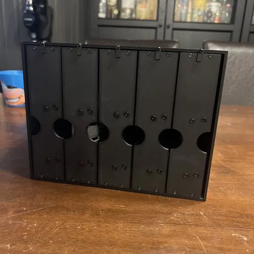Modular Paint Storage Box – Tilt‑Out Shelves (Fits Tamiya 10ml, Vallejo, AK, Army Painter)