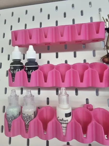 26mm paint bottle holder for IKEA/SKADIS pegboard.