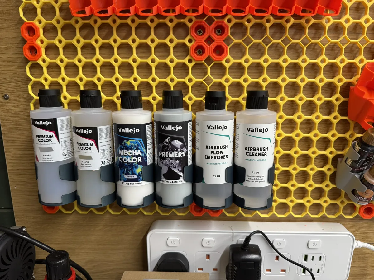 Multiboard XL 50.5 dia, 200ml Paint Bottle Holder- suitable for Vallejo etc.
