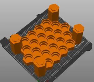 Stackable 25/27/32mm paint bottle holder