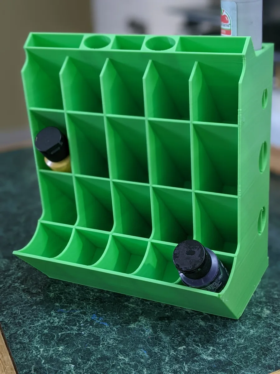 2oz paint bottle holder, holds 25