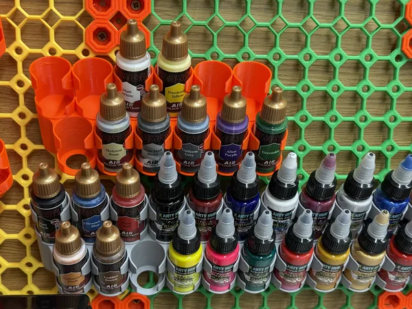 Multiboard MEDIUM 26.5 dia Paint Bottle Holder- suitable Vallejo Army Paint X Arty etc.