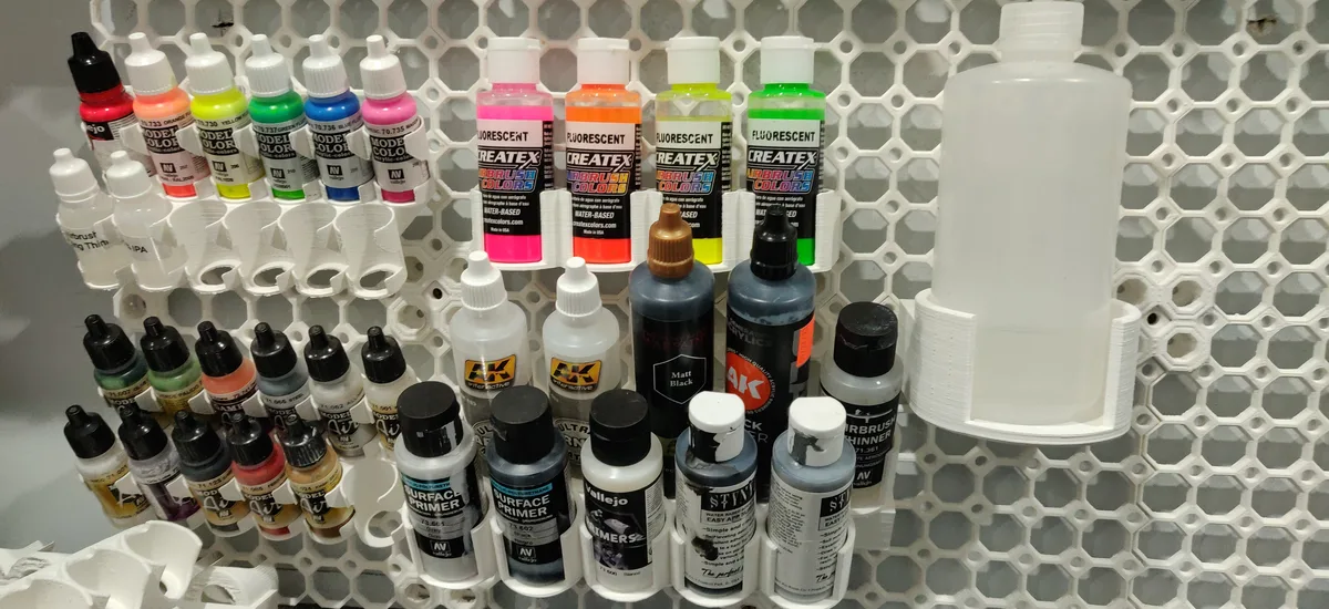 Large paint bottle holder for Multiboard