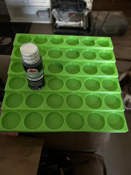 Craft paint bottle holder