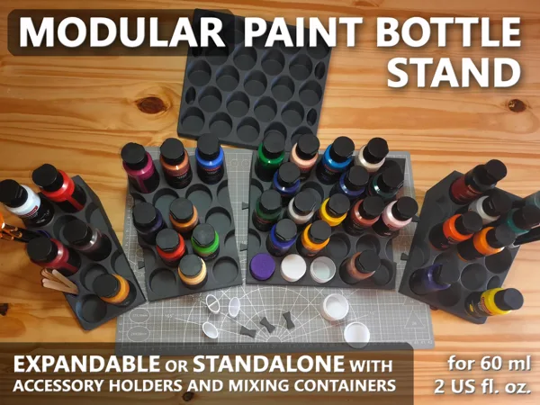 Modular Paint Bottle Stand - 60 ml / 2 US fl. oz.
