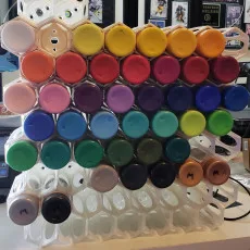 Hexagon Paint Bottle Holder for 2oz Acrylic Bottles