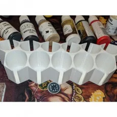 Hexagonal Paint Bottle Holder