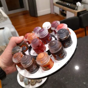Paint Bottle Holders (Citadel and Vallejo) - filament roll fitting & standalone