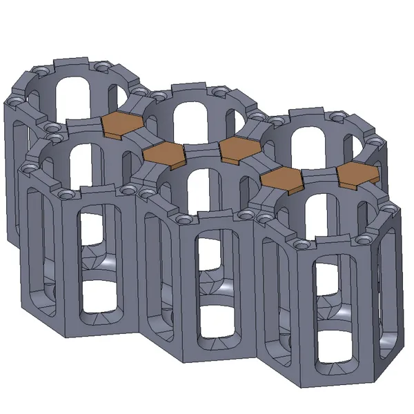 Paint bottle (25,4mm) holder, modular (Vallejo)