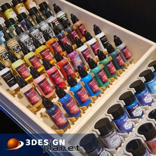 Customizable Airbrush paint storage system Vallejo