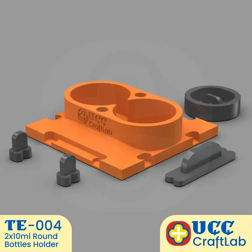 Dual 10ml Paint Bottle Holder & Cap Insert (TE-004)