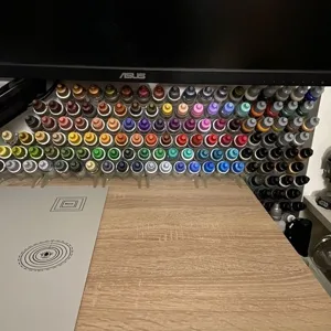Modular dropper paint bottle holder